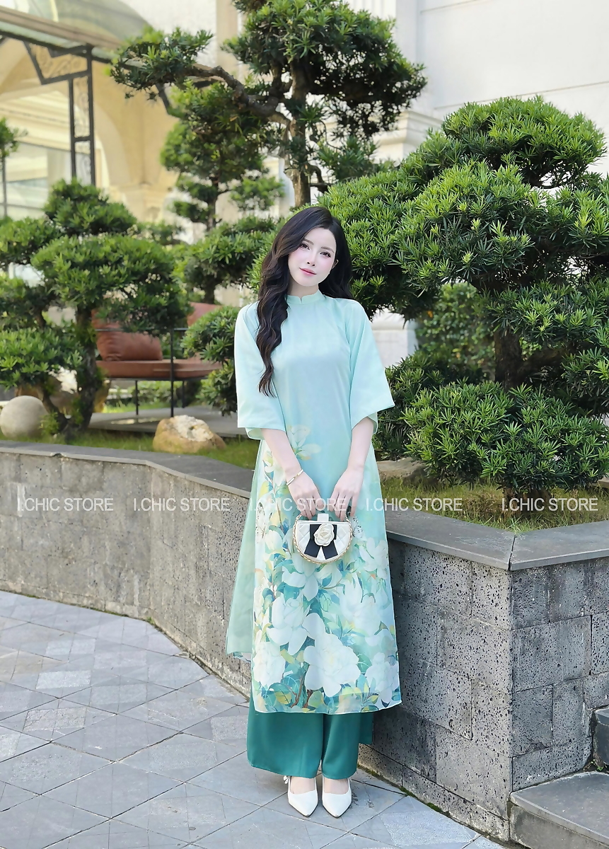 Áo Dài Ngọc Thảo Xanh